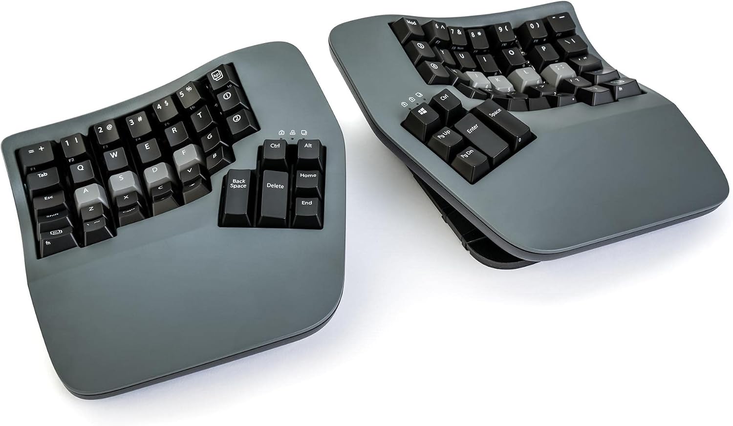 SB2 Trading Mechanical Ergonomic Keyboard, Split Contoured Keywells Aluminum Frame, Wired Mechanical Layout
